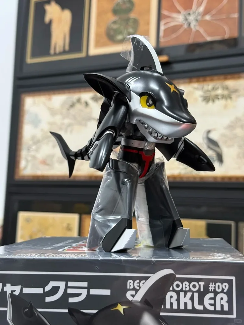 جديد حقيقي 1/12 مقياس Xls B-Robo Kabutack سلسلة 2 القرش Las Vegas Mecha نموذج عمل الشكل جمع الديكور لعبة الهدايا