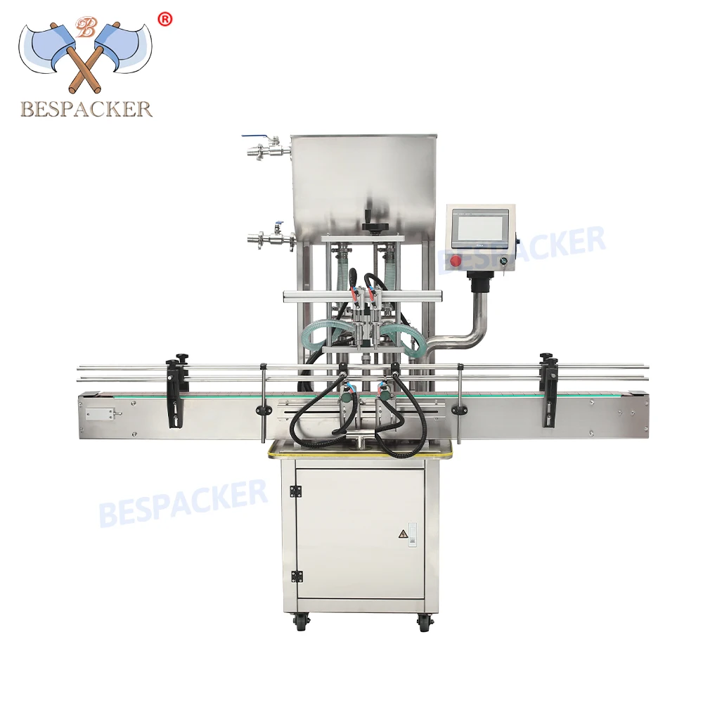 Bespacker GT2T Fully Automatic 2 Nozzle Liquid Paste Edible Oil Juice Drink Honey Water Bottle Filling Machine