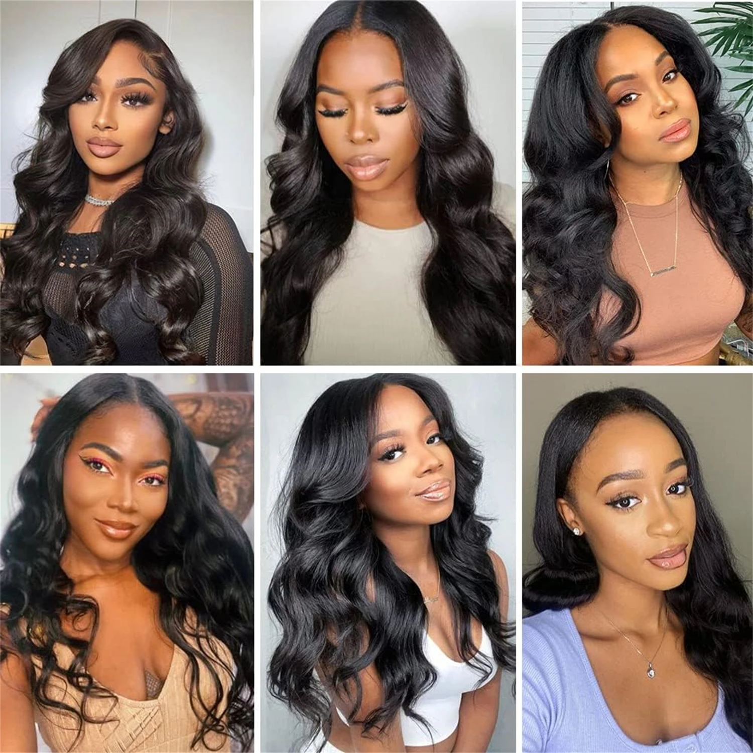 V partie perruque cheveux humains vague de corps 24 pouces naturel brésilien Remy cheveux perruques avec Clips pas de laisser débutant amical pour les femmes perruque