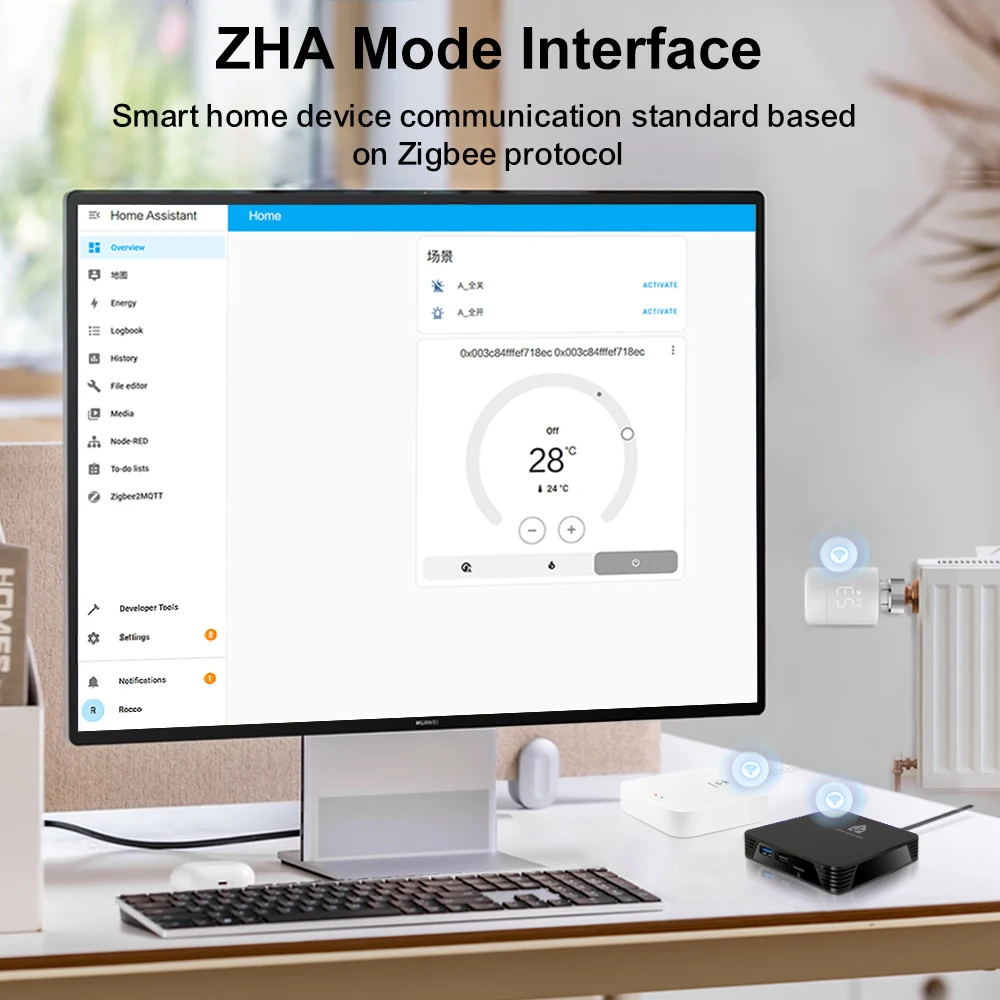 AVATTO Home Assistant Box 4G Plus 32G USB 3,0/2,0 puertos Quad-core Cortex-A53 automatización del hogar inteligente compatible con ZigBee2MQTT ZHA