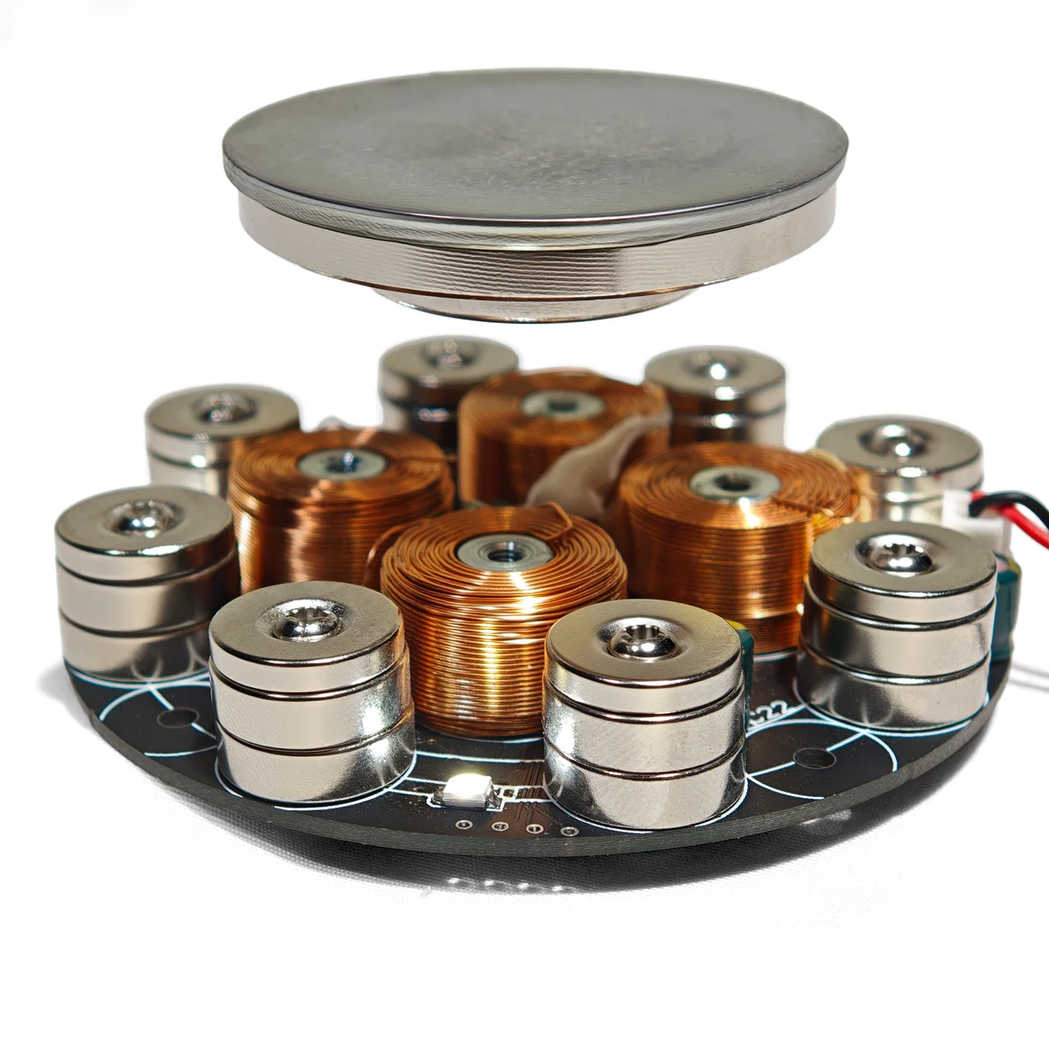 NF Push Down Magnetic Levitation Finished Electronic Product Physics Electromagnetic Experiment Tech Student Fun Toy Hobby Gift