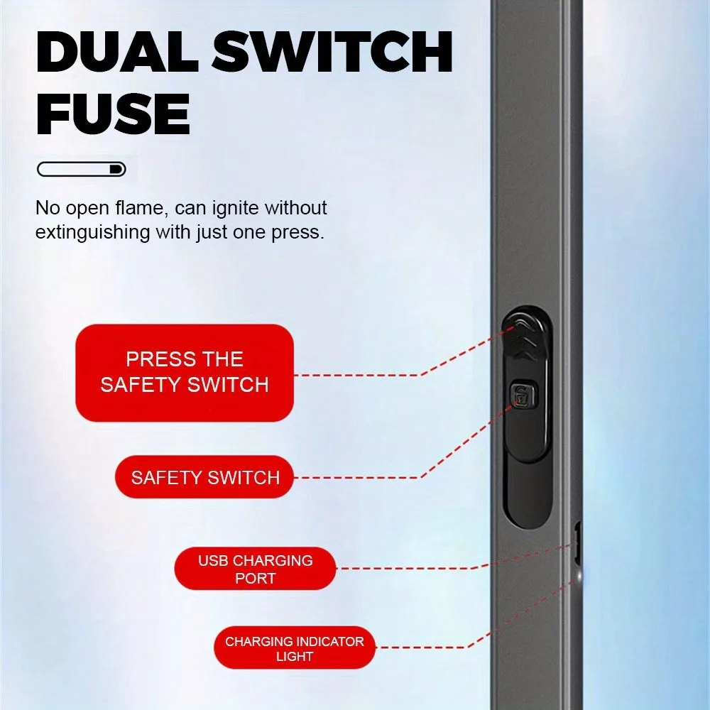 2 шт., USB перезаряжаемая электрическая зажигалка, ветрозащитная импульсная беспламенная плазменная зажигалка с плазменным зажиганием, дуговые зажигалки для кухни, свечи, барбекю, кемпинга