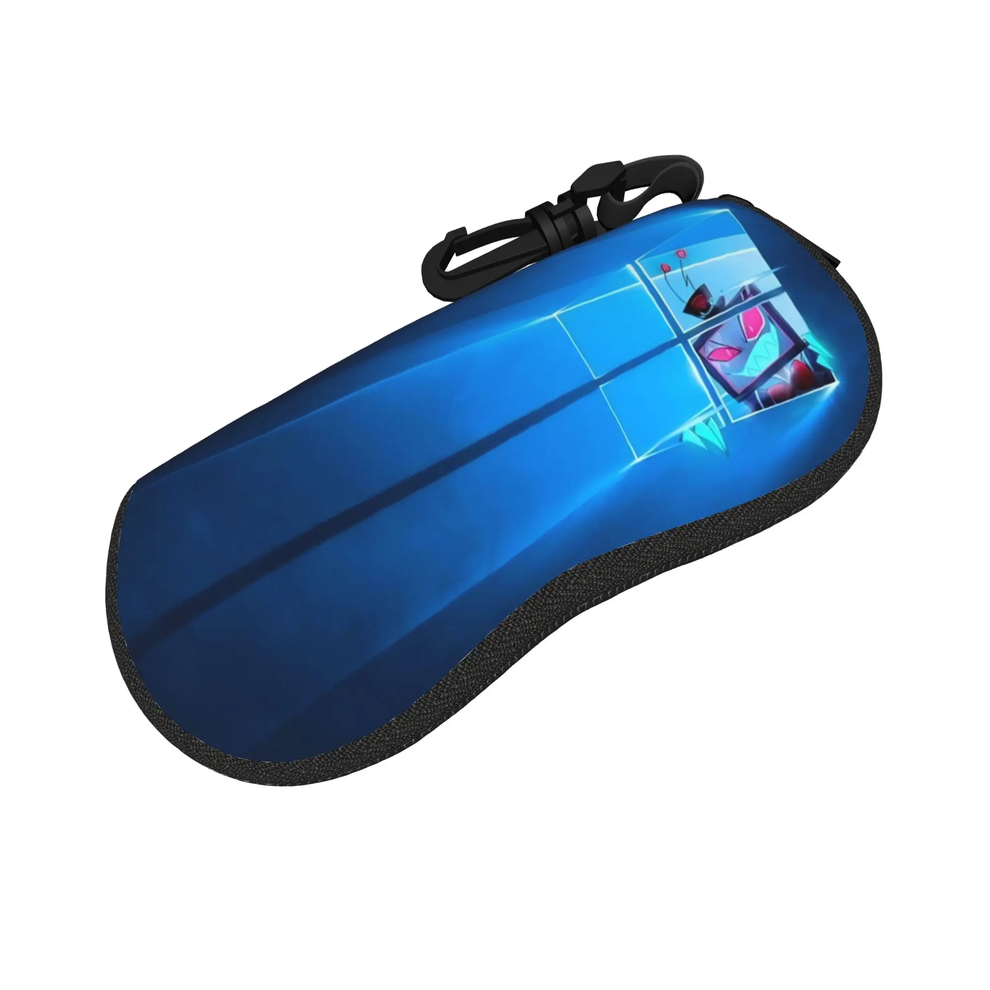 Hazbins Hotels Angel Dust Vox Merch Glasses Case for Girl Boy Portable Zipper  Sunglasses Storage Box Gift Eyeglasses Box