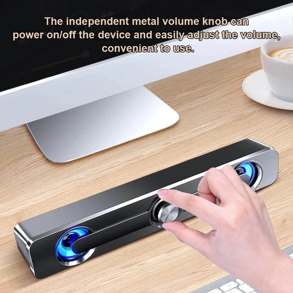 Altavoz Bluetooth para ordenador, barra De sonido para TV, PC, Subwoofer, caja De barra De sonido, portátil inalámbrico, Woofer De escritorio, Caixa De Som, música