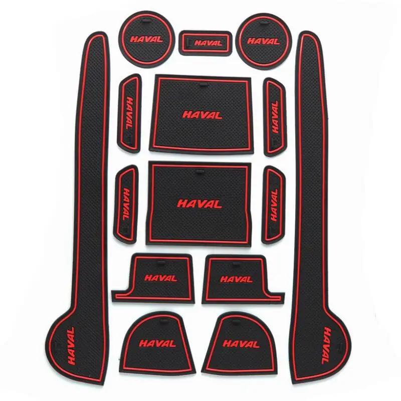 

Car Gate Slot Pad Door Groove Mat Cup Armrest Storage Anti-Slip Mat For Great Wall Haval H6 Sport Version 2015 2016 2017