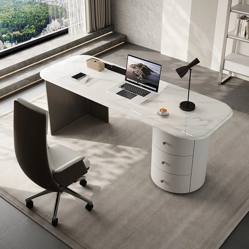 

Italian Living Room Office Desks Storage Multifunctional Boss Study Office Desks Room Metal Furniture Er Arbeitet MHBGZ