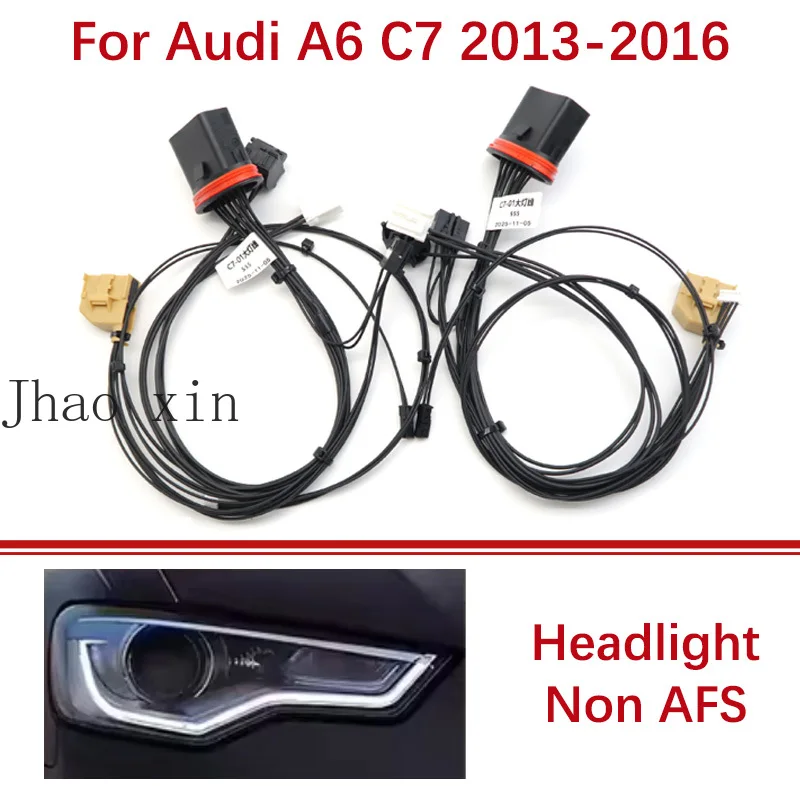 

Front Headlamp Wiring Harness For AUDI A6 C7 2013-2016 Without AFS Car Headlight Internal Wiring Harness Plug Connector Assembly