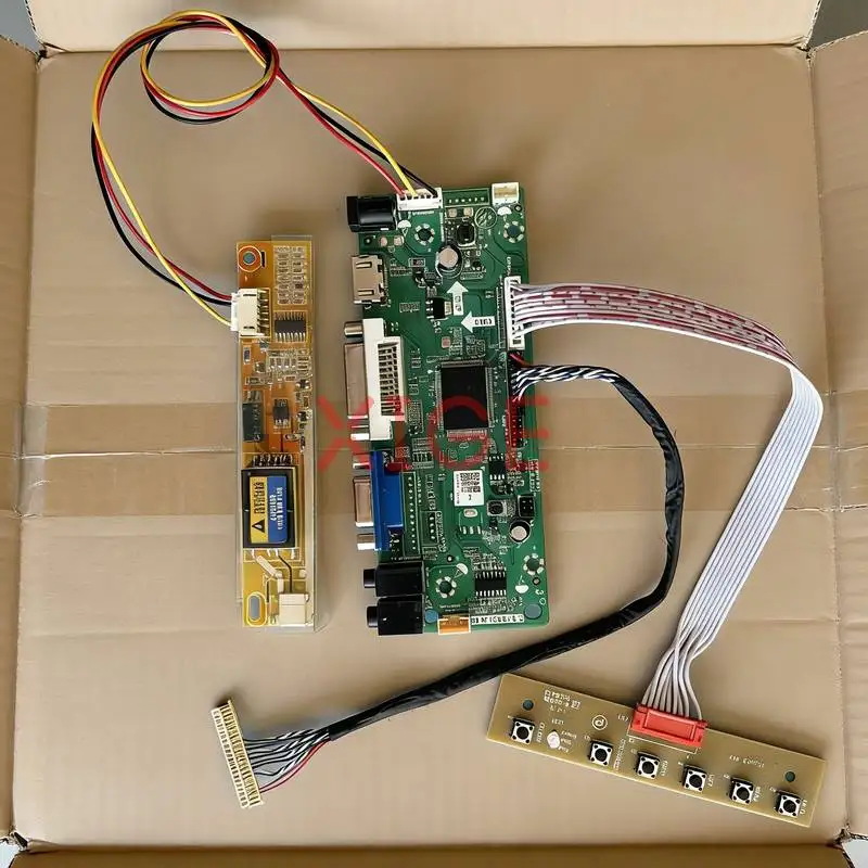 

Комплект для самостоятельной сборки контроллера матрицы B141PW01 B141PW02 B141PW03 LP141WP1, плата управления LVDS 30-контактная, 1-CCFL, HDMI+DVI+VGA, 1440x900