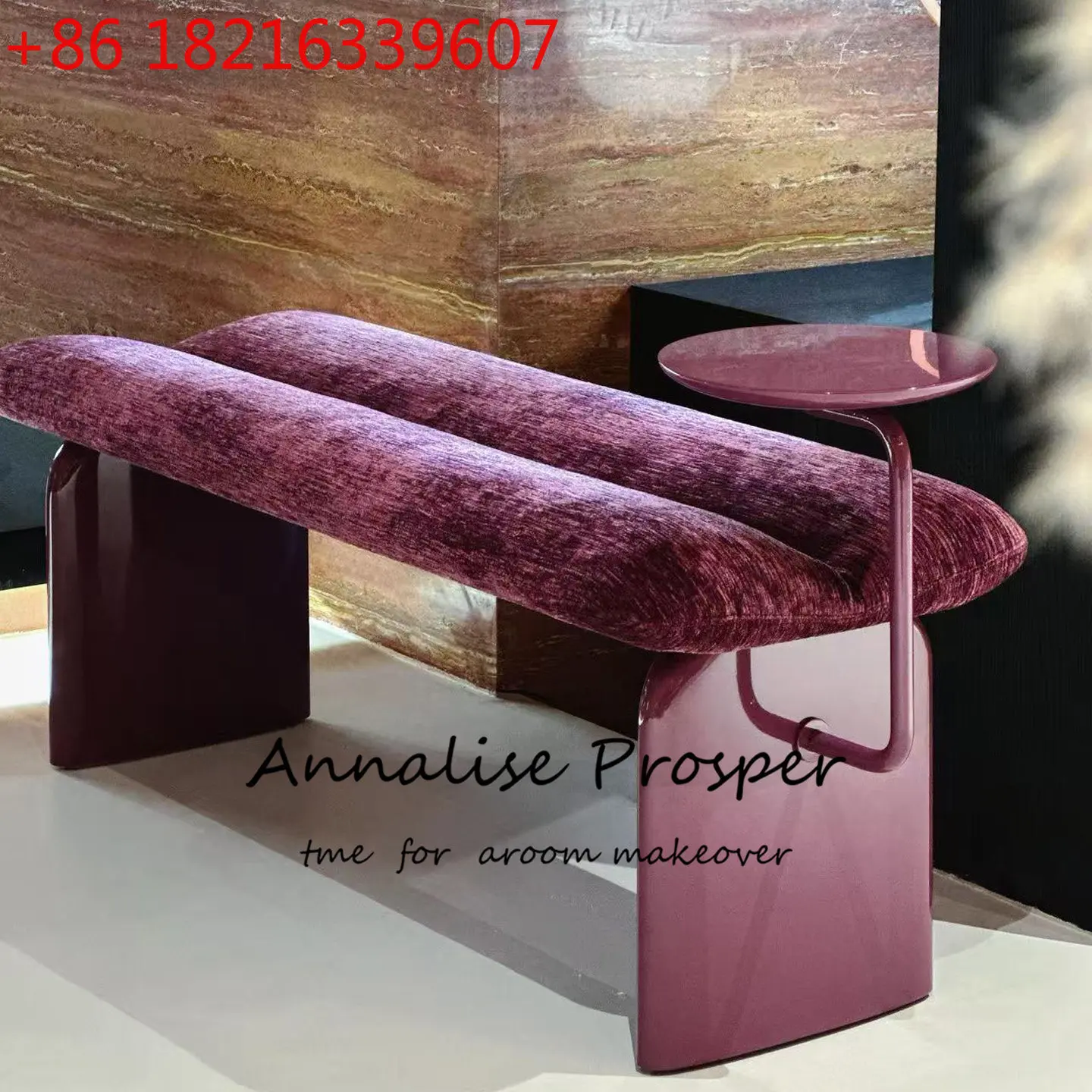 

Итальянский прикроватный табурет для спальни из цельного дерева, гостиная, диван, табурет, магазин одежды для проживания в семье