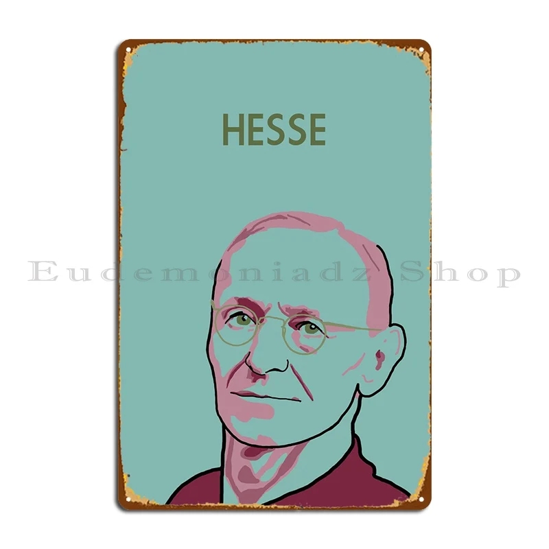 

Металлический знак Hermann Hesse, персонализированное украшение, дизайн, фотоплакат
