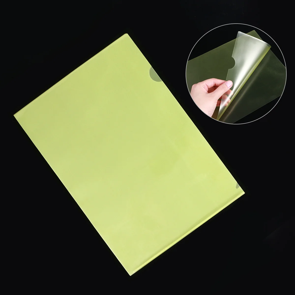 

30pcs A4 Transparent File L Shape Pp Document Holder For Office Use A4 File Folder Transparent Folder
