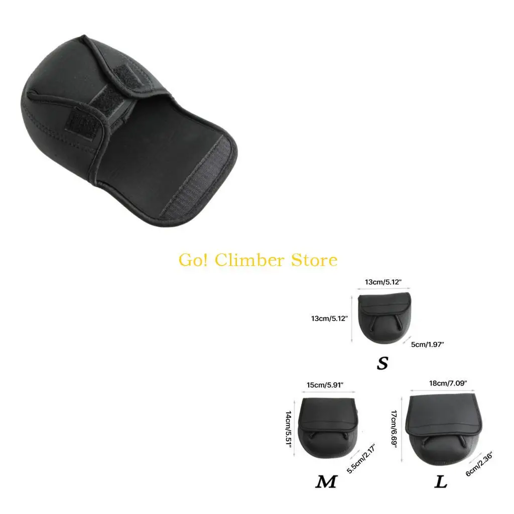 

Q84C Portable Fishing Reel Pouches Bag Spinnings Reel Cover Case Bag Baitcasting Trolling Fishing Reel Protective Case