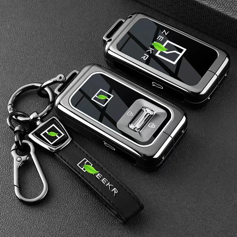 Чехол для автомобильного брелка из цинкового сплава для ZEEKR 9X Max/Ultra/Hyper/Obsidian Black Edition, защитный чехол с дистанционным управлением, брелок для ключей, сумка, брелок