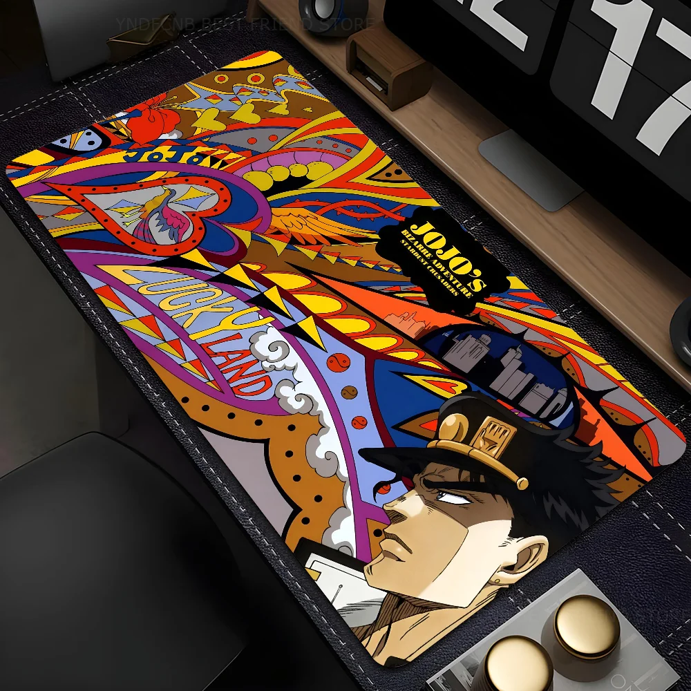 anime J-Jojos b-Bizarre-Adventure  Mousepad Mouse Mat Desk Mat With Pad Gaming Accessories Prime Gaming XXL Keyboard Pad