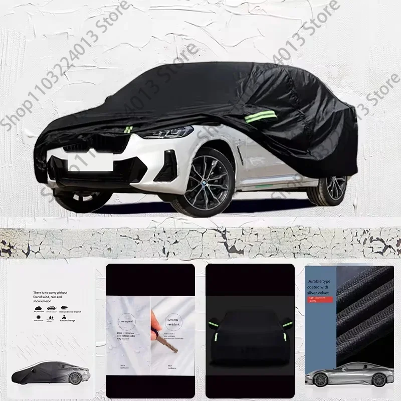 

For BMW X3 Car cover Exterior Car Cover Black Outdoor Protection Full Car Covers Waterproof Sunshade Anti UV Snow Cover