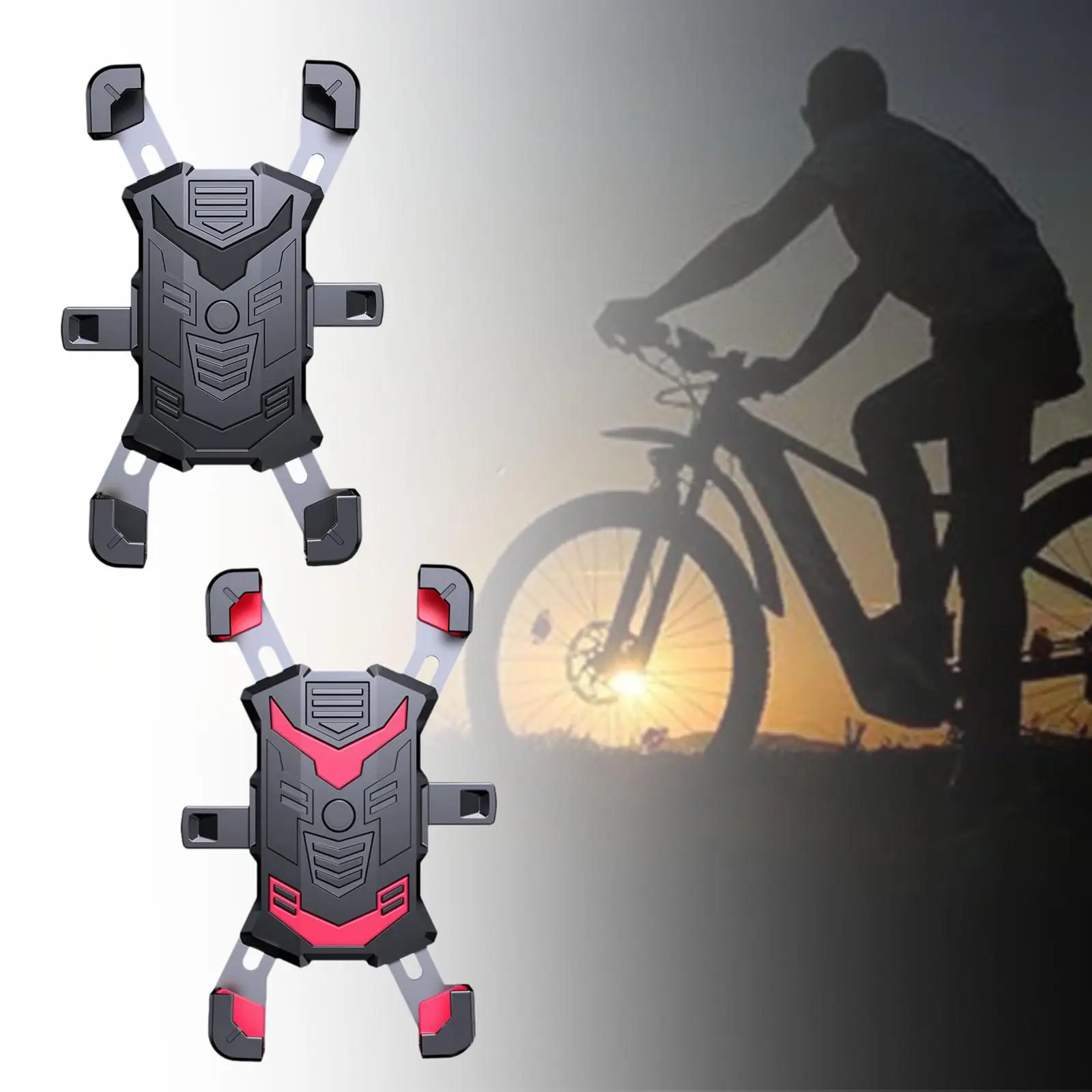 

Крепление для телефона на мотоцикле, устойчивая подставка для телефона на велосипеде, антивибрационный держатель для велосипедного телефона для всех сотовых телефонов 4,8-7 дюймов, велосипедный скутер