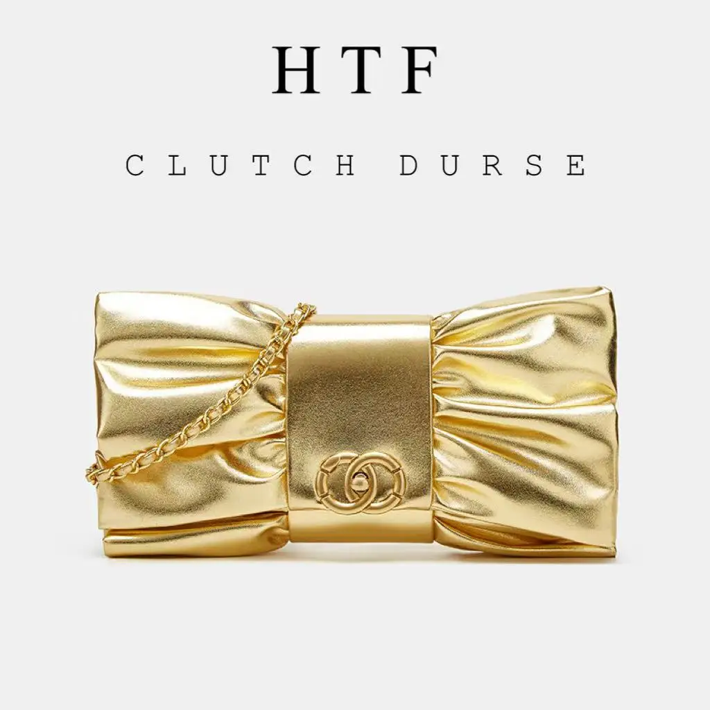 

Pu Leather Crossbody Evening New Clutch Fashion Gold Shoulder Handbag Purses Handbags Women's Luxury Party Wedding Boston Bag