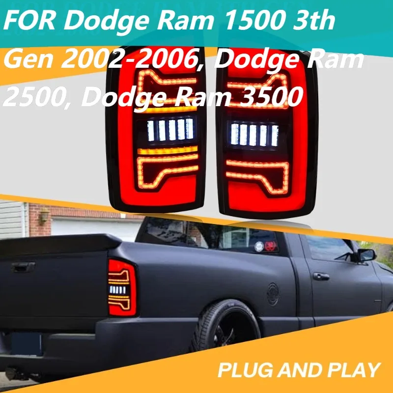 

Pair LED Tail Lights For Dodge Ram 1500 3th Gen 2002-2006 2500 3500