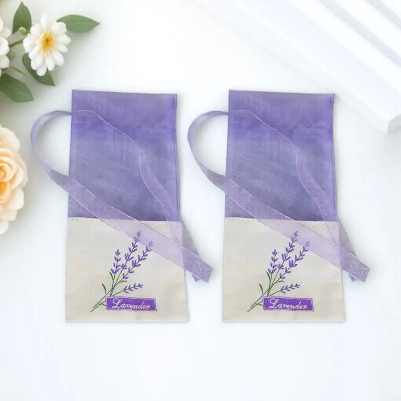 

20Pcs Fragrance Bags Lavender Scented Sachets Reusable Pouches with Ribbon Secure Fit for Herbal Plants Jewelry Travel
