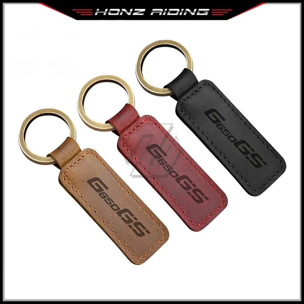 

For BMW Motorrad G650GS G650 GS Motorcycle Keychain Cowhide Key Ring