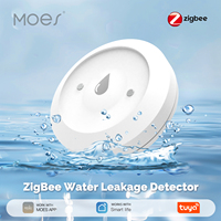 MOES Tuya ZigBee Smart Water Sensor Leak Detector Immersion Sensor Flood Water Leakage Alarm Smart Life App Remote Monitoring