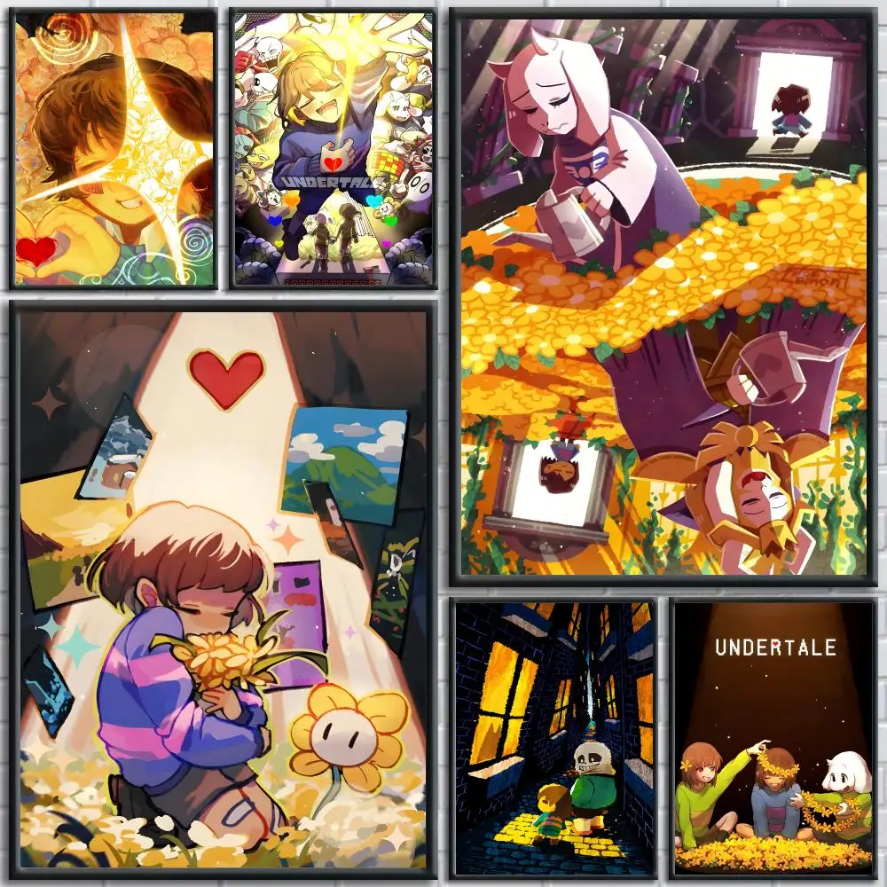 Video Game U-undertale Poster Trendy And Easy-to-Apply Wall Art Stickers For Home Decor And Dorm Room Walls