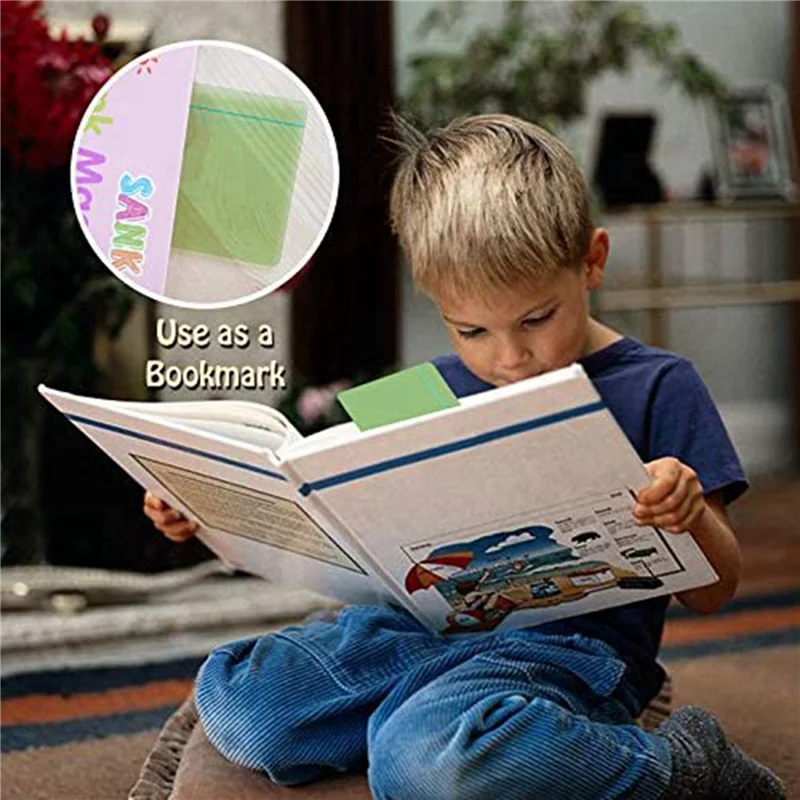 32 Pieces Guided Reading Highlight Strips Colored Overlays Bookmark Reading Tracking Rulers With Line For Dyslexia, ADHD