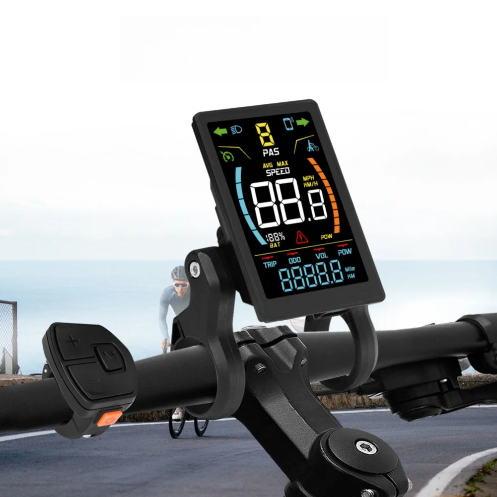 

Электронный дисплей для электровелосипеда, модель DZ32, совместимый с протоколом OMD 2, напряжение 24В/36В/48В и разъем SM