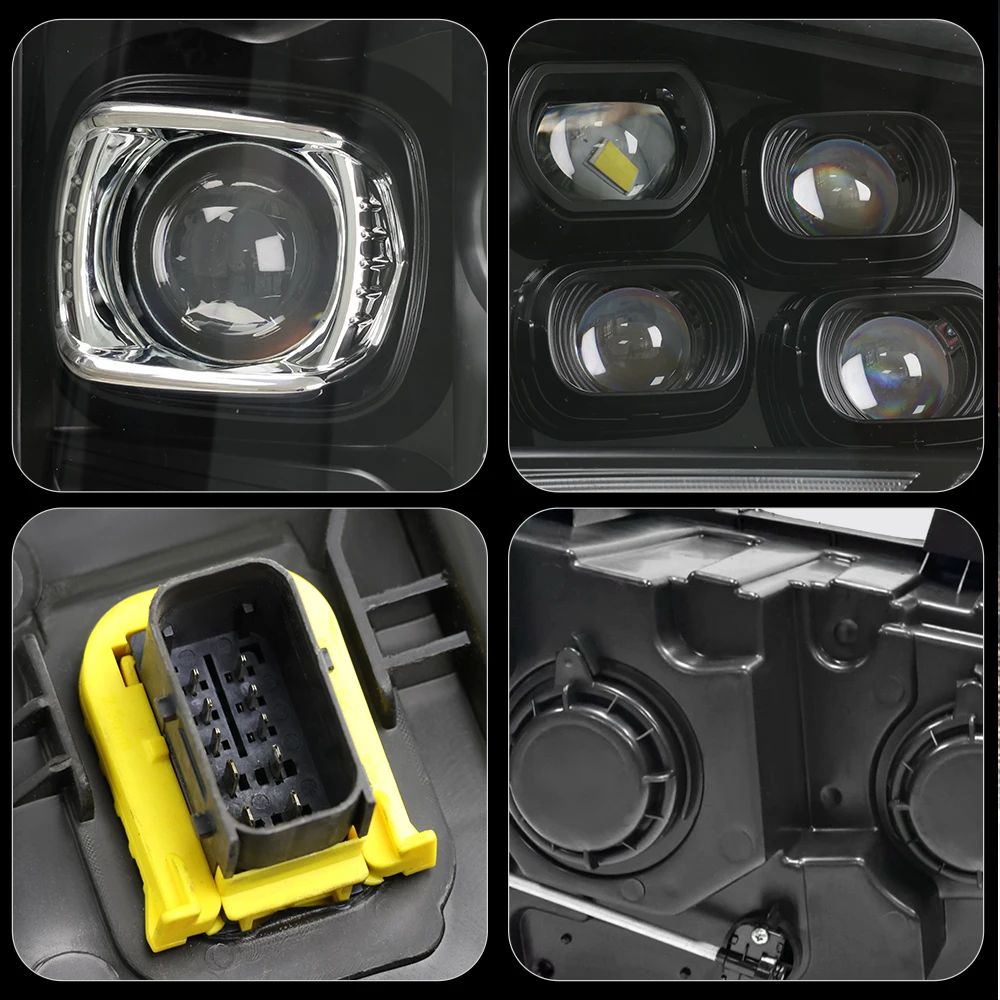 Upgrade 500P Truck LED Headlamp Assembly | 4L10H LED Conversion Kit | Plug-and-Play OEM Headlamp