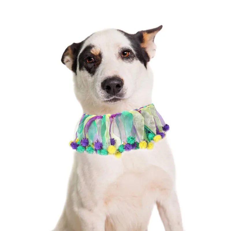 

Saint Carnival Pet Collar Festival Accessory, Colorful Cat and Dog Neck Collar, Adjustable