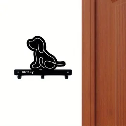 1pc Charming Wall Mounted Key Holder – Puppy Accessory Key Holder with Wall Mounted Hook Puppy Wall Mount Key Holder Charming