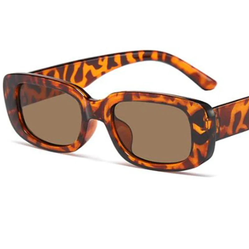 Fashion Kids Sun Glasses Leopard Color Anti-UV Spectacles Simplity Eyeglasses Rectangle Google Children Retro Sunglasses