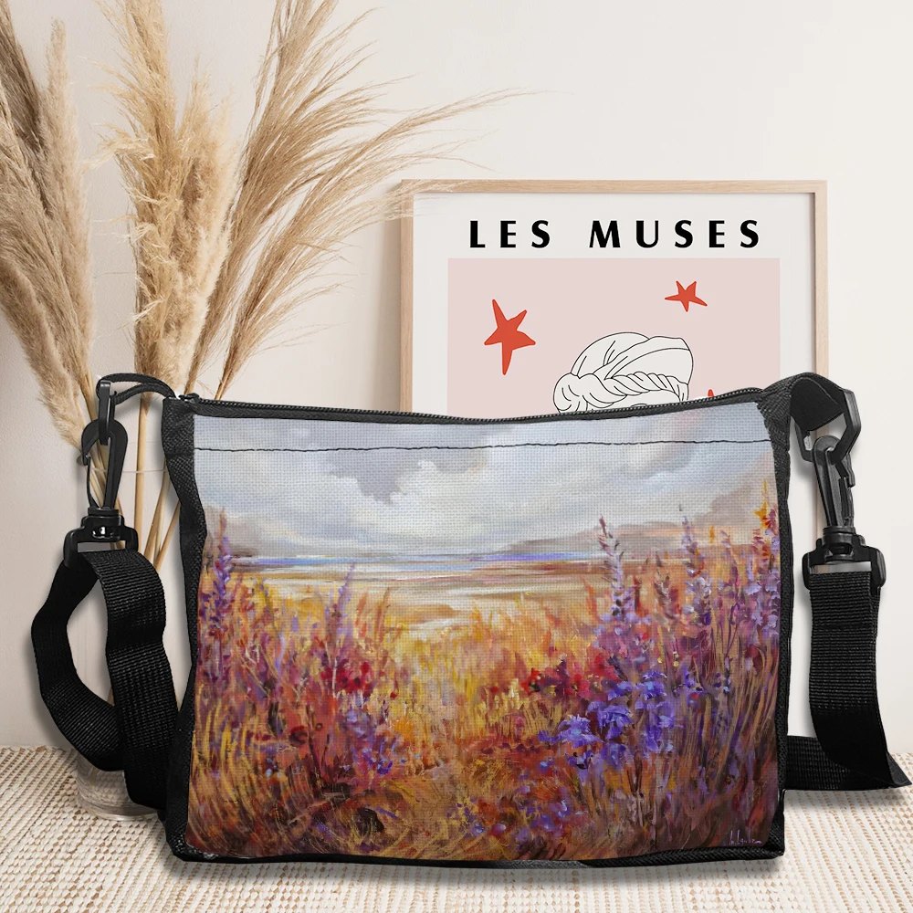 

Retro Flowers Travel Shopping Commuting Practical Hand-Held Shoulder Bag For Women Fashionable And Versatile Crossbody Bag 5.27