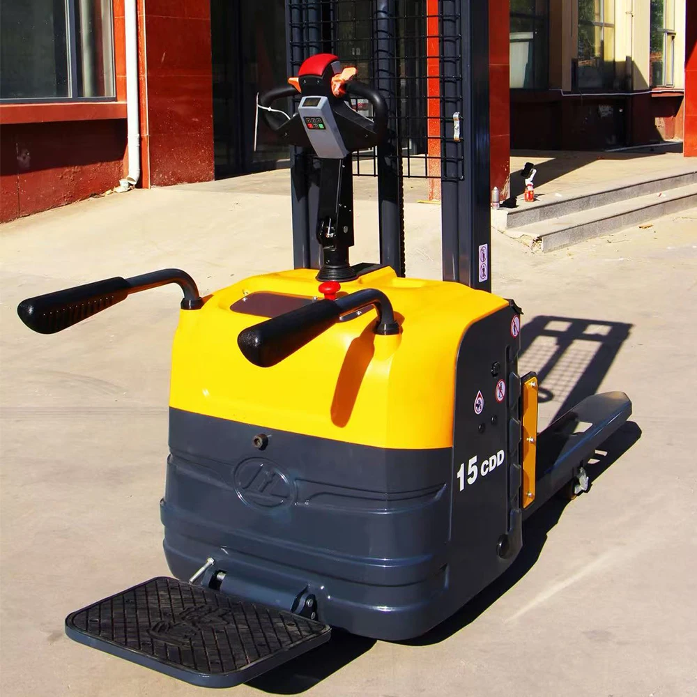Factory Wholesale Price Stacker Electric Forklift 1 Ton 1.5 Ton Pallet Stacker Custom Color & Logo Selflift Stacker