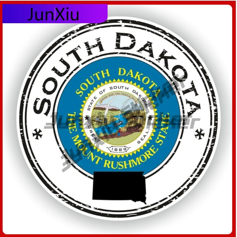 

South Dakota Funny Truck Anti Scratch Decal Vinyl Window Proof Decal Seal Laptop Scratch Resistant Bumper Anti Emblem Unique