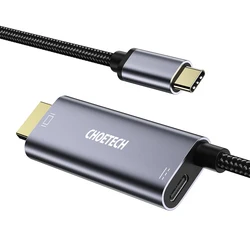 Choetech XCH-M180 USB-C to HDMI 4K + PD100W Charging Adapter 1.8meters