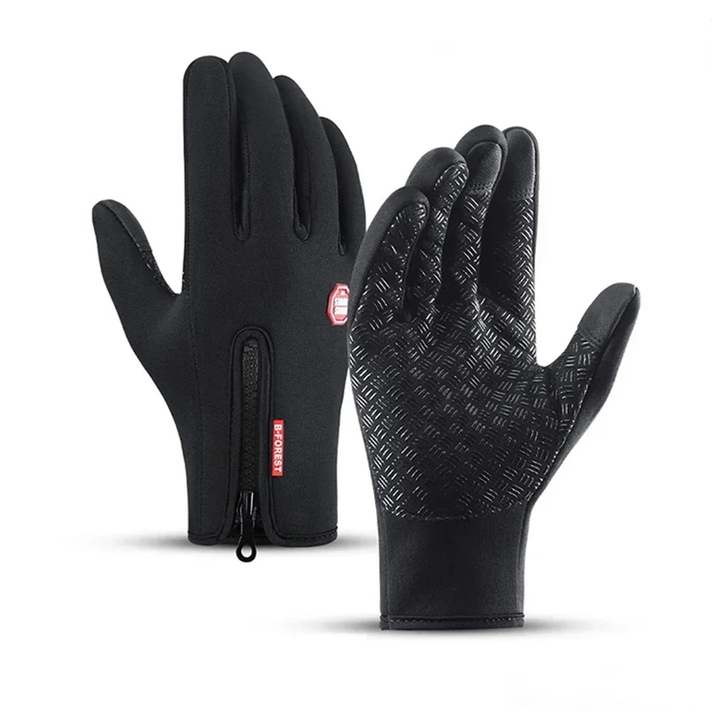 1 Pair of Unisex Touch Screen Winter Gloves - Anti-Slip Warm Waterproof for Skiing Mountaineering Motorcycle Riding Amagi