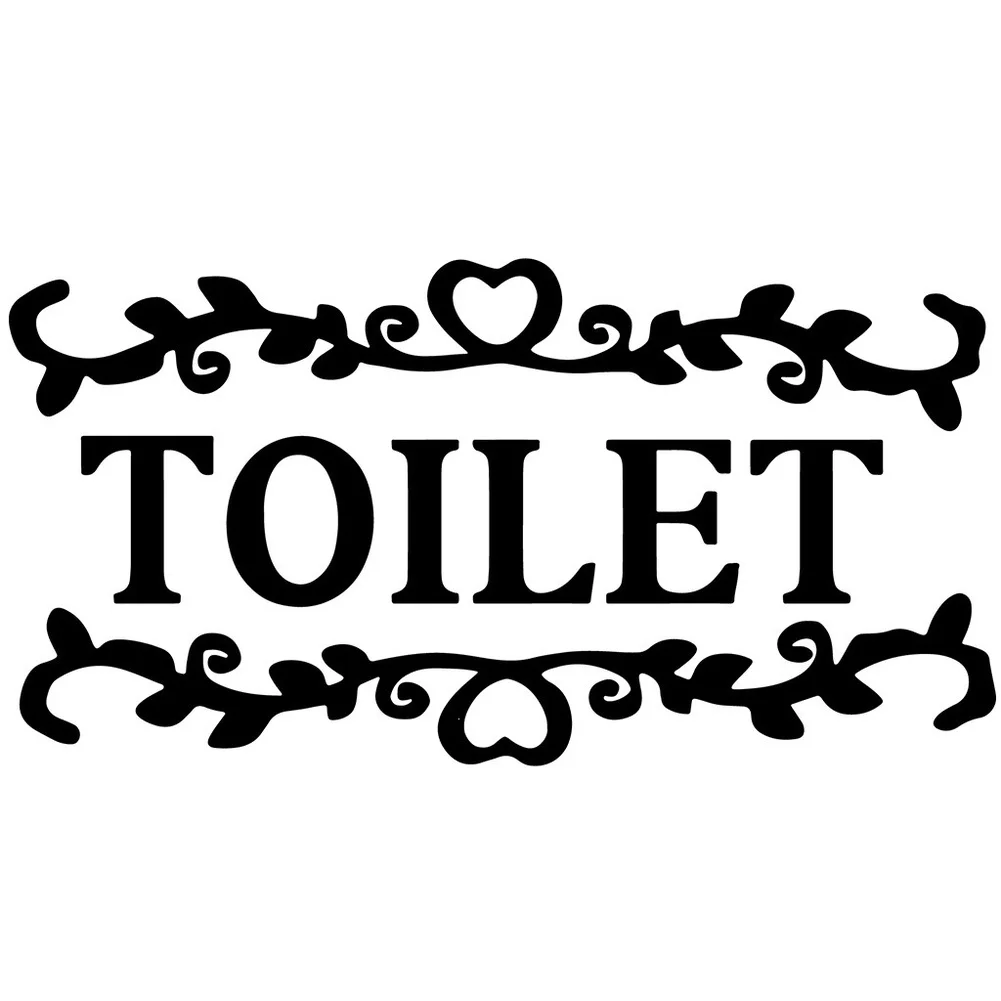 Modern Minimalist Bathroom Sticker Toilet Sticker Removable Wall Art Blue Glow Toilet Sticker Low Light Visibility