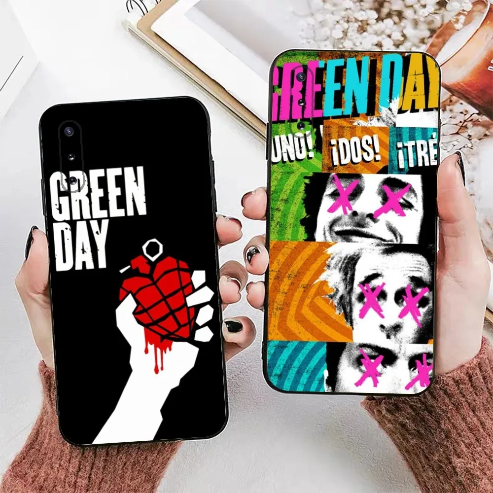 Rock G-Green Day Band Phone Case For Samsung Galaxy A13,A21s,A22,A31,A32,A52,A53,A71,A80,A91 Soft Black Phone Cover