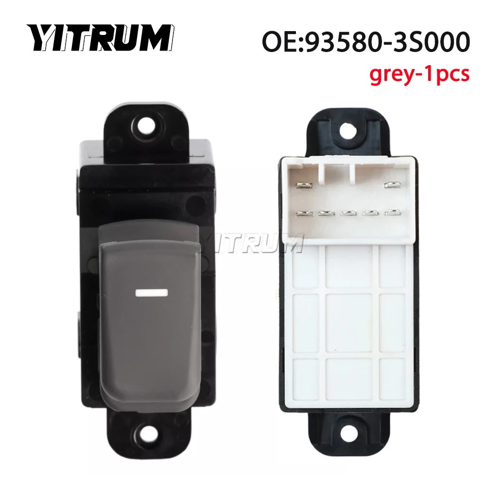 YITRUM 93580-3S000 93580-3S000RY Passenger Window Switch Rear Left Right Console Button For Hyundai Sonata 2011 2012 2014 2015