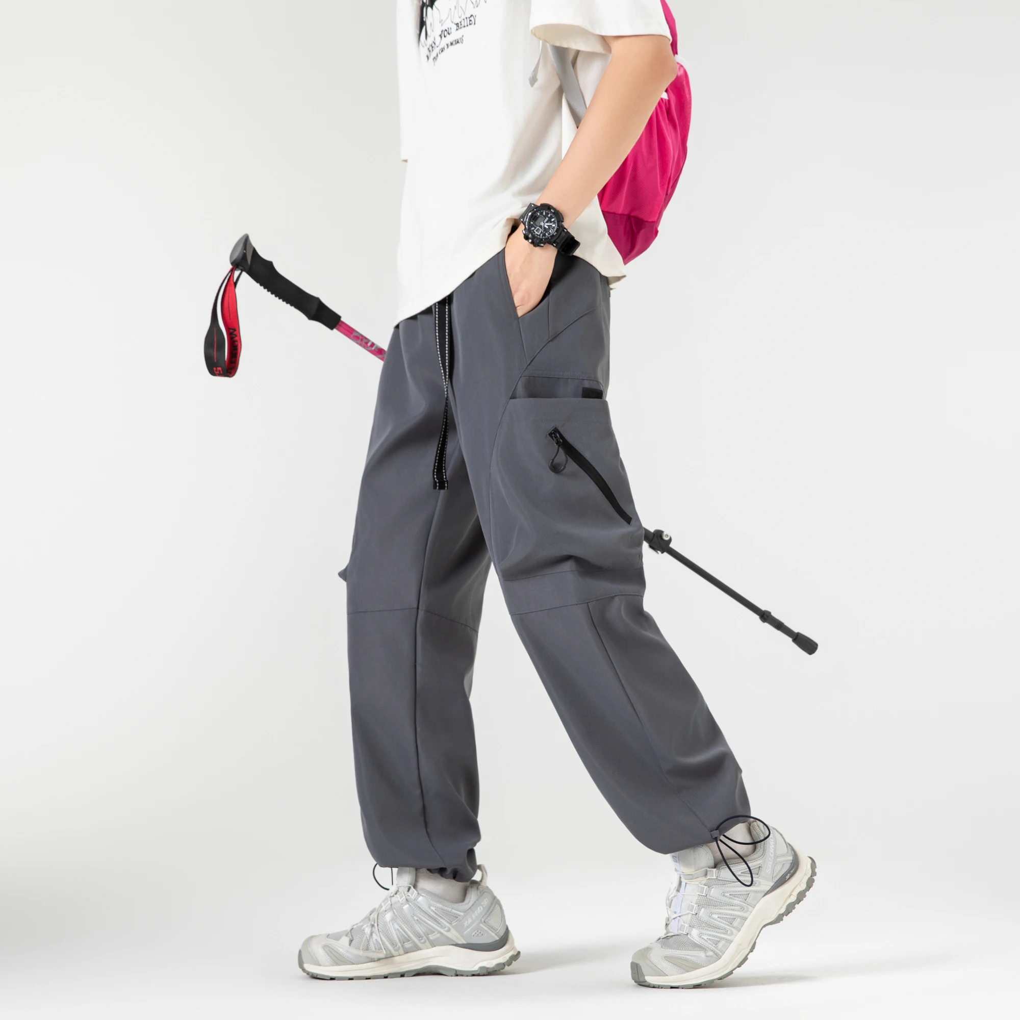 

Брюки-карго, мужская летняя американская спецодежда, десантник, свободные прямые повседневные длинные брюки для подростков, модные походные мужские брюки