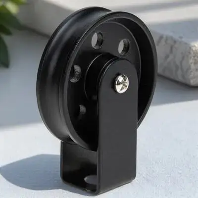 

Vintage Black Pulley for Pendant Lamp Decorative Lighting Accessories Durable Retro Cable Iron Wall Light Component for Wall