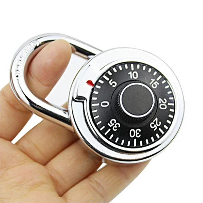 45mm Rotary Padlock Digit Combination Code Lock Safe Round Dial Number Luggage Suitcase Security Bicycle Suitcase Drawer Cabinet