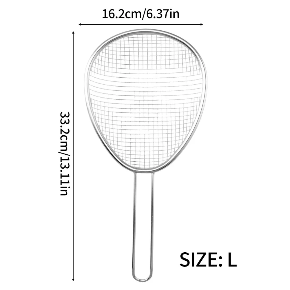Boiling Scoop Kitchen Strainer Dishwasher Safe Double Coil Structure Easy To Store Ergonomic Handle Design 33.2*16.2cm