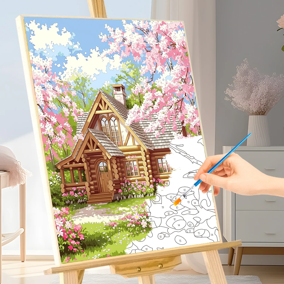 

GATYZTORY Painting By Numbers For Drawing Landscape on canvas Markers By Numbers Art Supplies Digital oil paintings Set hobby