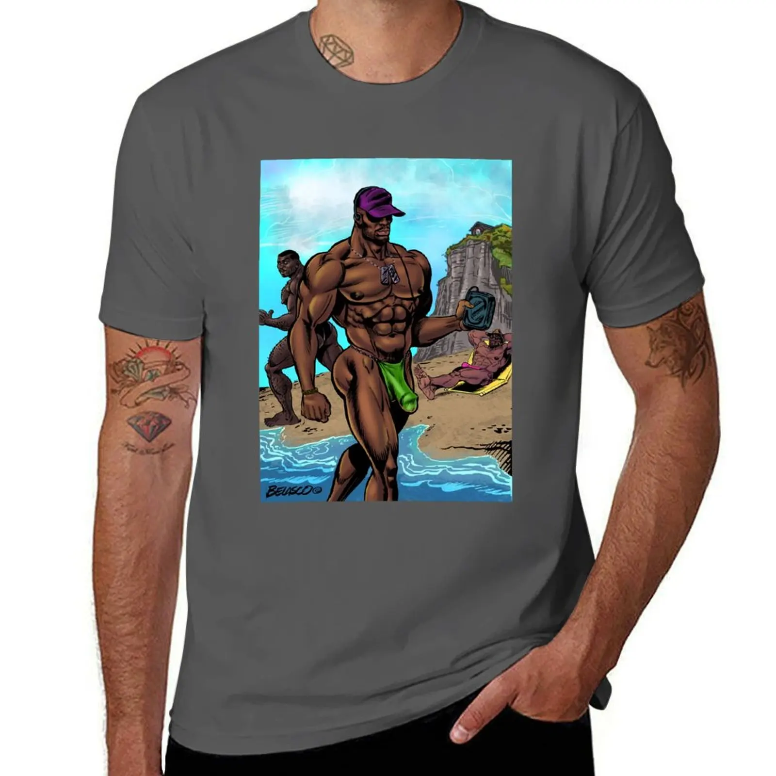 

Boo on the Beach T-Shirt Outdoor Sports Short Sleeve Top