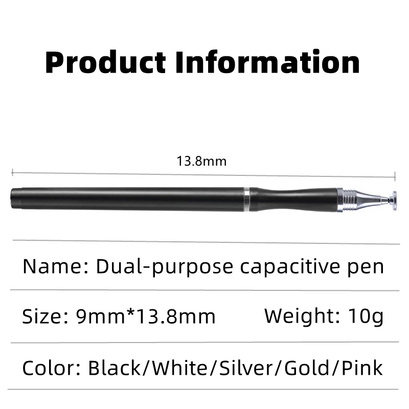 2 in 1 Stylus Pen Tablet Drawing Capacitive Screen Touch Pen for iPad Mobile Phone Android Stylus Ipad Accessories Tablet Pen