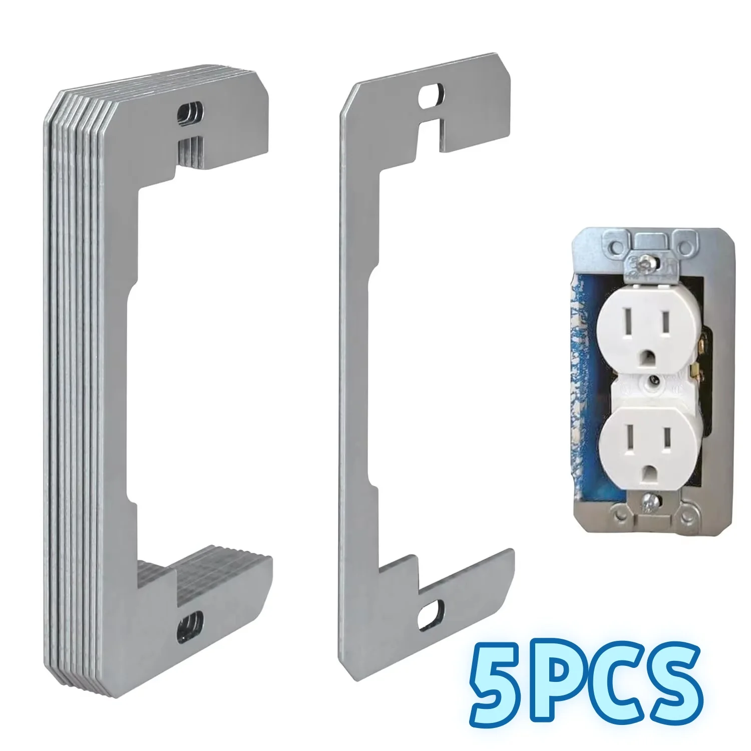 5pcs Outlet Leveling Spacers Kit for Wall Plates - Wall Outlet Switch Adjustment Spacers