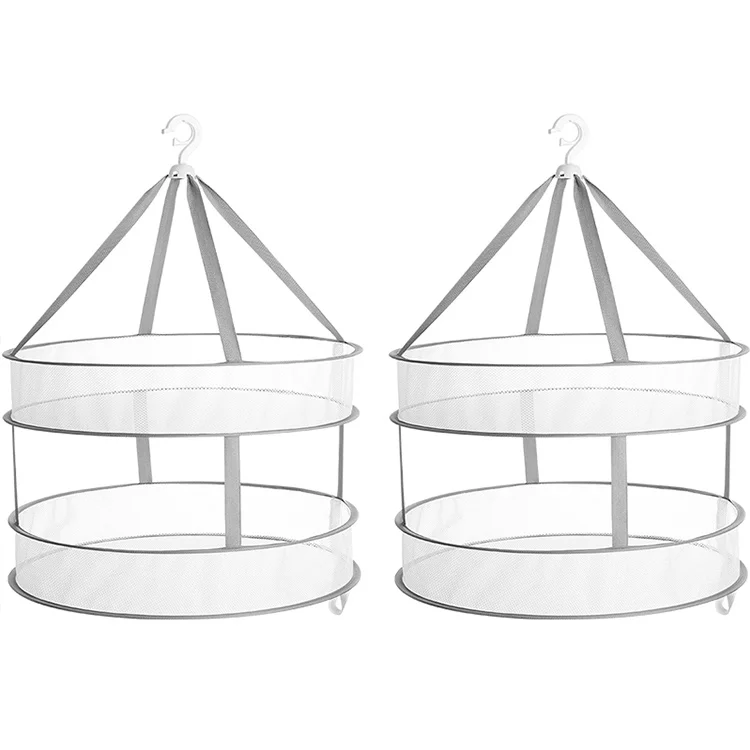 Foldable Hanging Laundry Basket Windproof Drying Net for Clothes Socks Underwear Storage Organizer Home Essentials