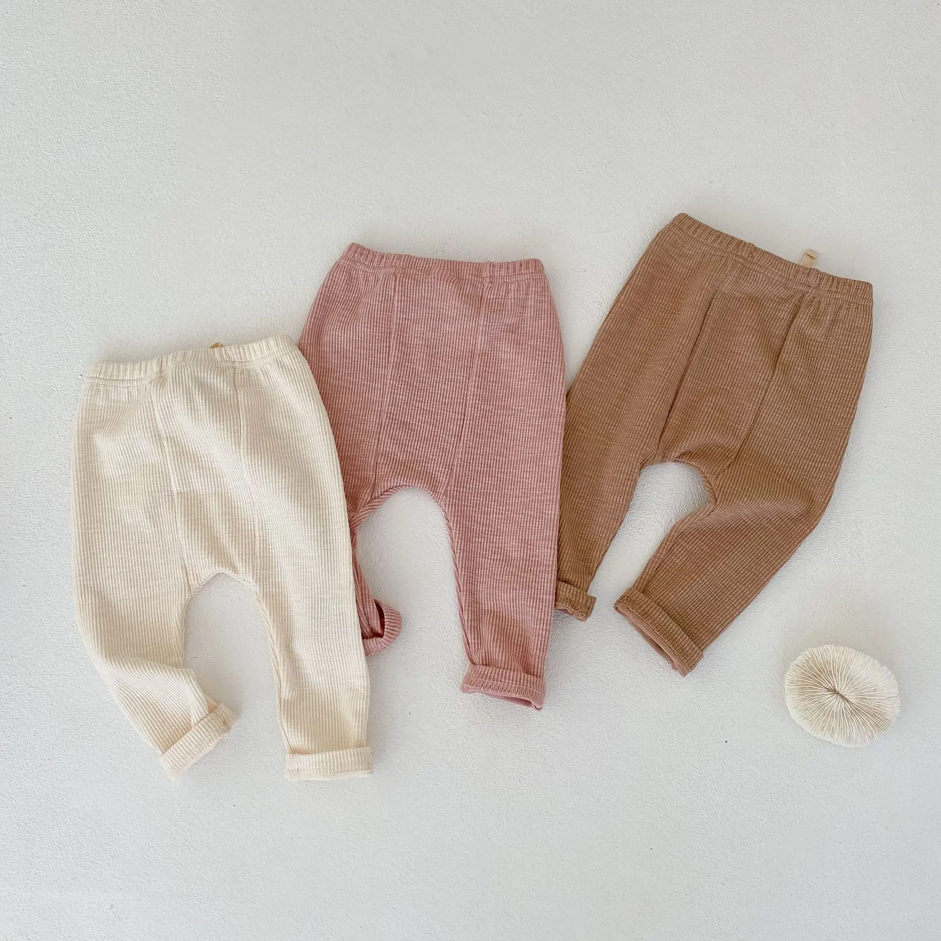 0-3T Cotton Newborn Baby Pants Kid Boys Girls Casual Bottoms Cute Sweet Stretch Pants New Born Baby Trousers Outfit